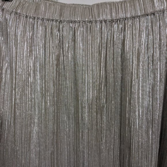 BCBGeneration Metallic Silver Pleated Mini Skirt with Side Pockets - size XS - Picture 5 of 8